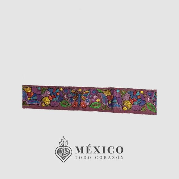 Mexican Folkloric belt day of the dead 5 de Mayo colorfull mexico todo corazon - Picture 4 of 4
